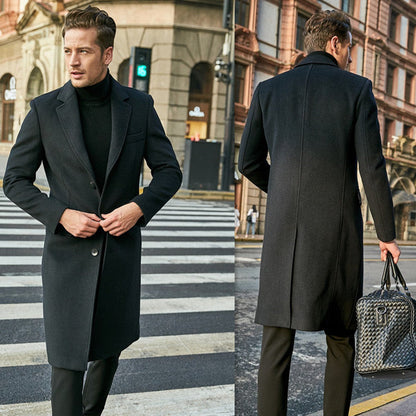 Herren Übermantel Slim Fit Modern Elegant