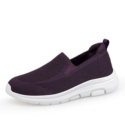 Damen Fitnessschuhe atmungsaktiv Mesh Slip-On Sneaker