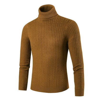 Herren Rollkragenpullover Strick Modern Style