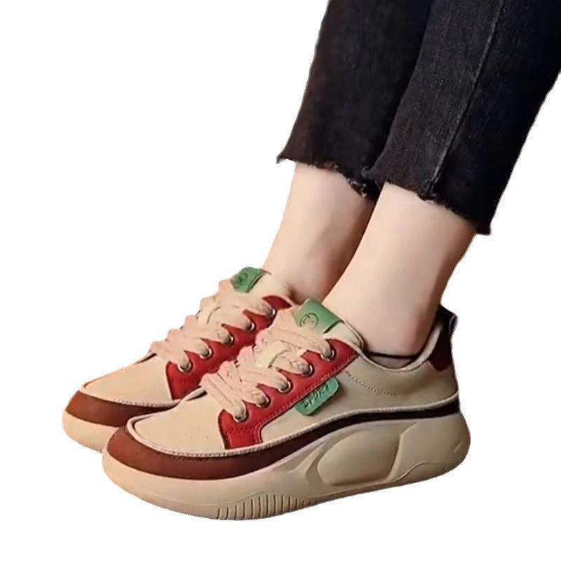Damen Sneaker Sportlich Dicksohlige Bequem