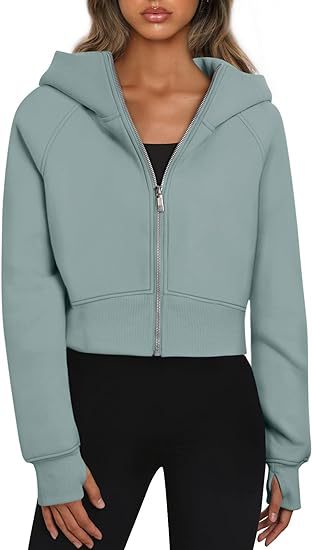 Kapuzenjacke Damen Kurz Reißverschluss Modern