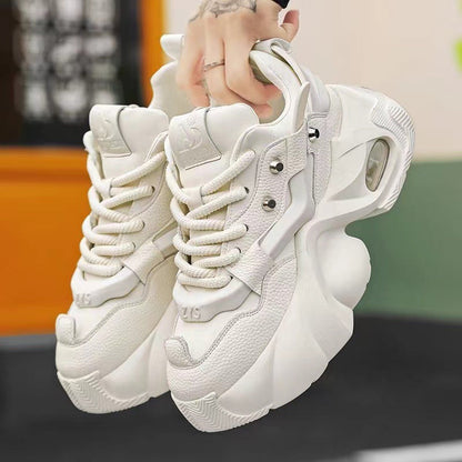 Damen Sneaker Bequem Dämpfung Modisch Schwarz