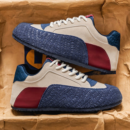 Damen Sneaker Sportlich Geprägt Modisch Weiße Sohle