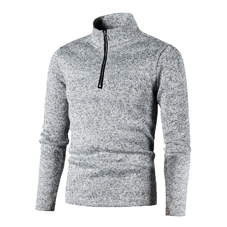 Herren Stehkragenpullover Sportlich Funktionell - BerlinGlamour