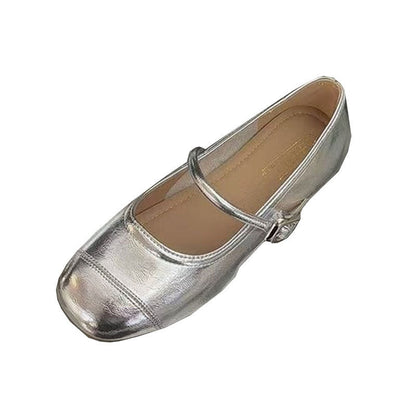 Damen Ballerinas Bequem Elegant Riemenchensystem