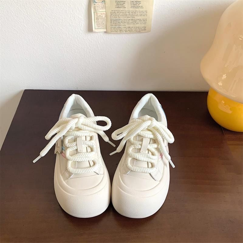 Damen Sneaker Stern Motiv Komfort PlateauSchuhe