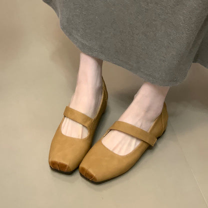 Damen Ballerinas Bequem Komfortabel Mit Riemen