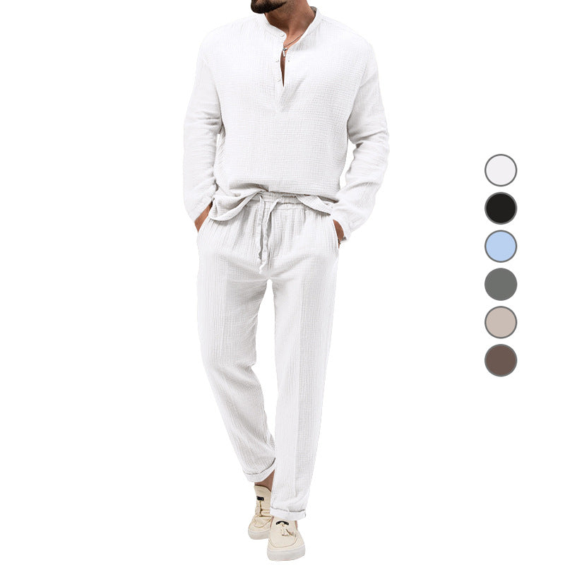 Herren Jogginganzug Waffelmuster Doppelpack Bequem - BerlinGlamour