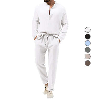 Herren Jogginganzug Waffelmuster Doppelpack Bequem - BerlinGlamour