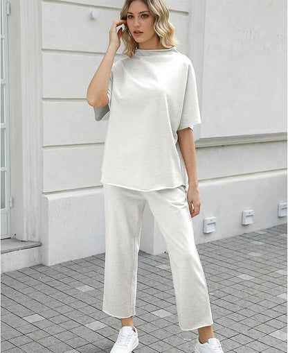 Damen Lounge Set Baumwoll gemütlich