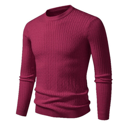Herren Pullover Grobstrick Zopfmuster Elegantes Design