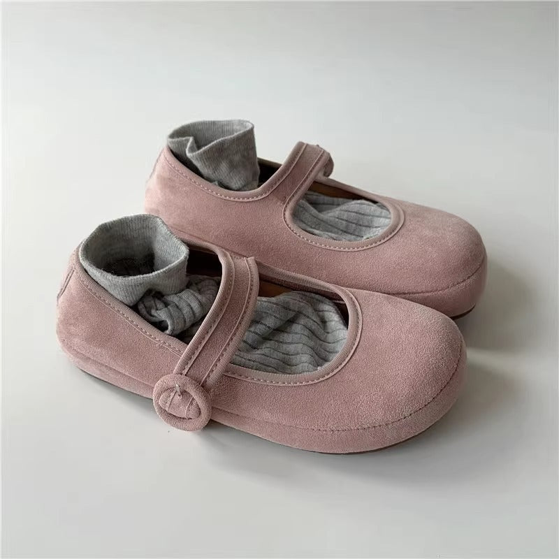 Damen Ballerinas Bequem Weich Riemen Schuhe