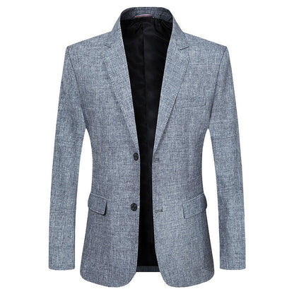 Herren Blazer Jacke Modern Slim Fit Mischgewebe