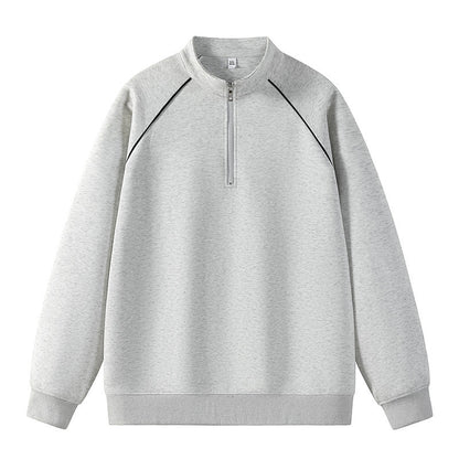 Herren Sportpullover Kurz Reißverschluss Modern