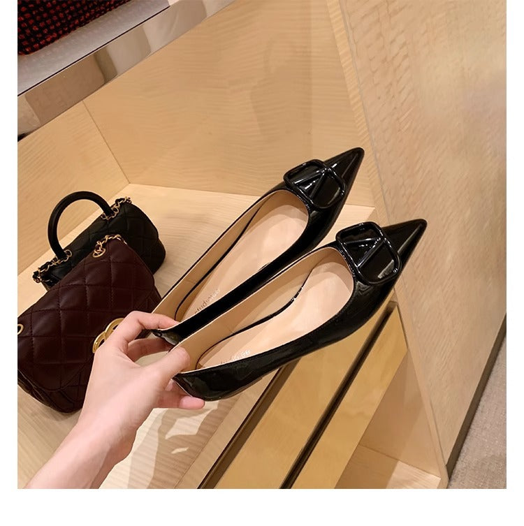 Damen Pumps Spitze Elegant mit Applikation Hochhackig