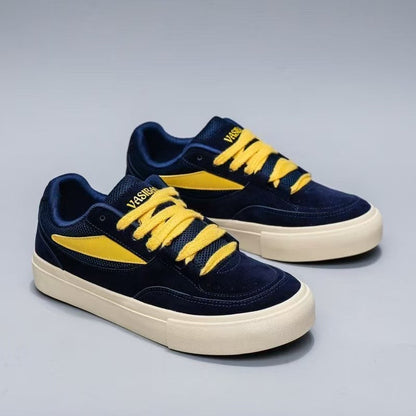 Damen Sneaker Sportlich Velours Leder Bequem
