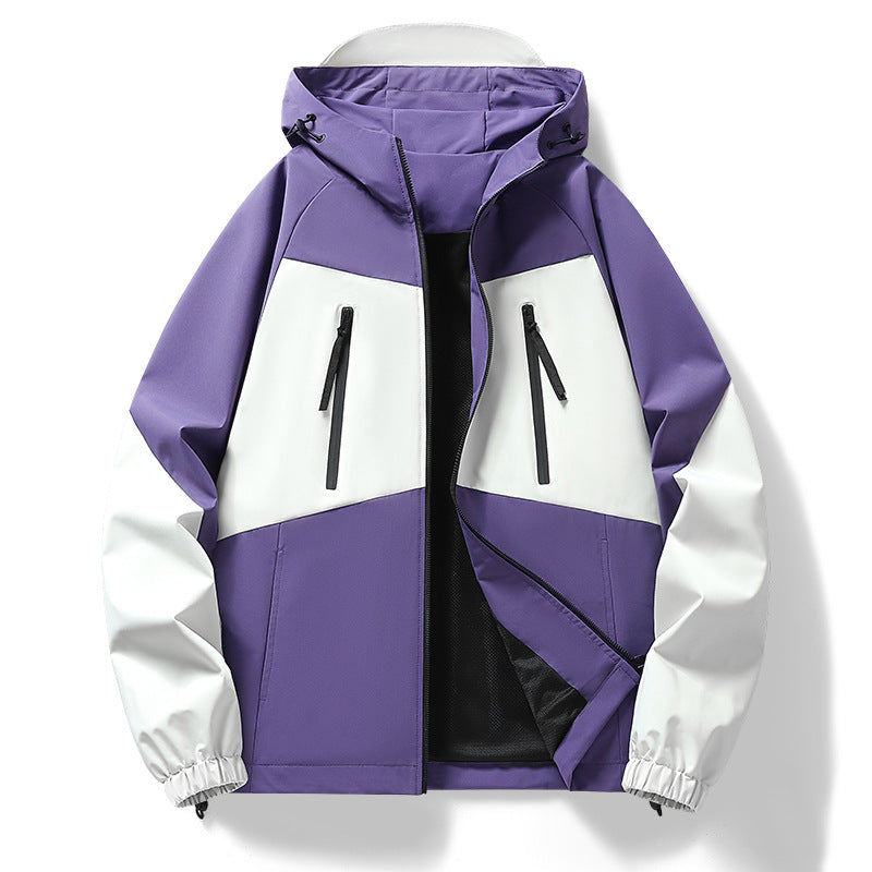 Herren Outdoorjacke wasserabweisend mit Kapuze