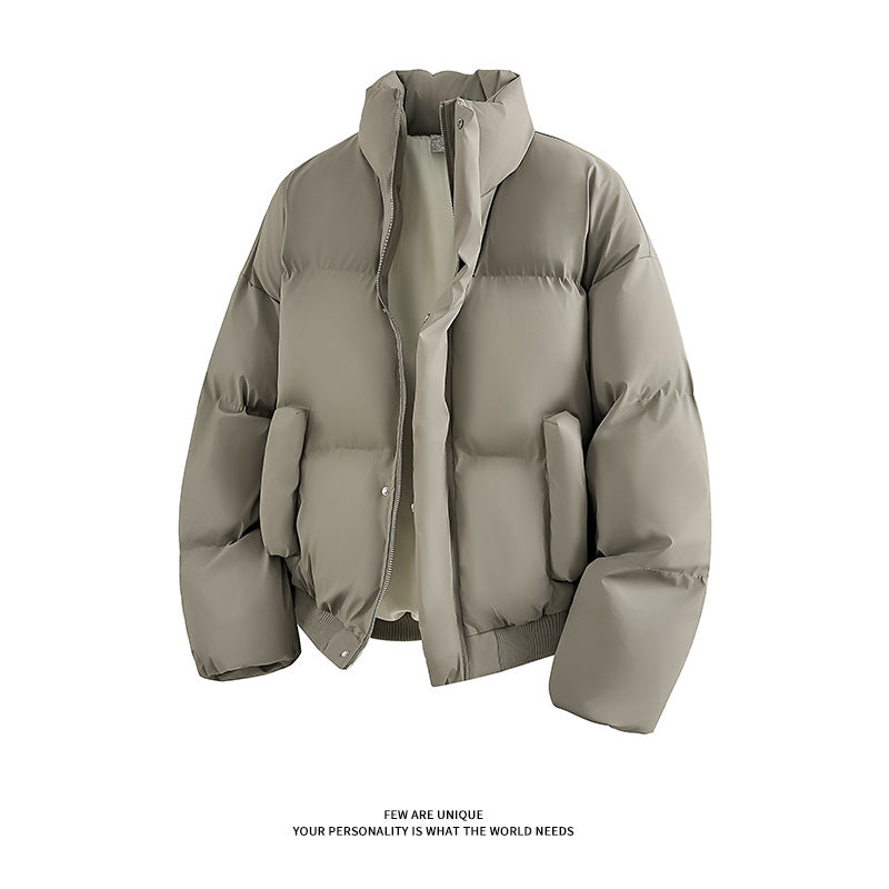 Herren Steppjacke Modern mit hohem Kragen und Taschen - BerlinGlamour