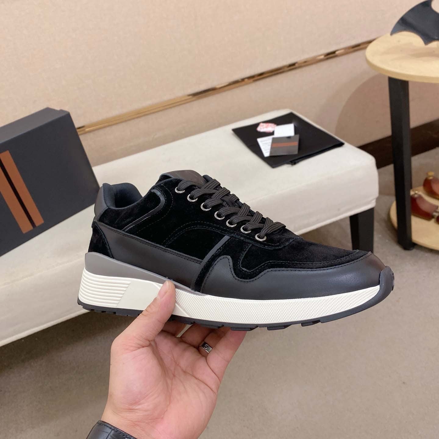 Damen Sneaker Wildleder Komfort Schuhe Modern