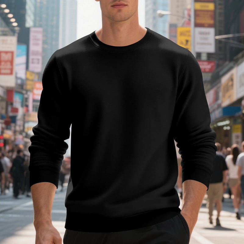 Herren Sweatshirt Klassisch Rundhals Bequem