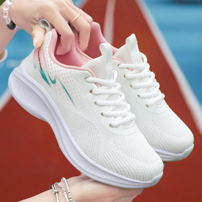 Damen Sneaker Sportlich Atmungsaktiv Mesh Freizeitschuhe