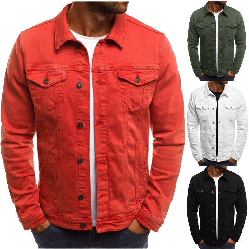 Herren Denimjacke Slim Fit Modern Mit Brusttaschen - BerlinGlamour