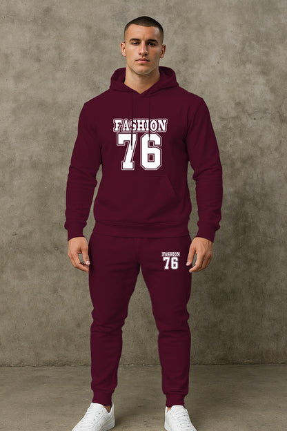 Herren Sport Set Hoodie Jogginghose Bequem Grau