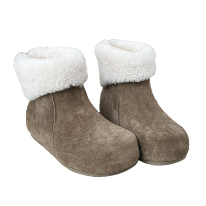 Damen Fleece-Stiefel Weich Warm Rutschfest Winterstiefel