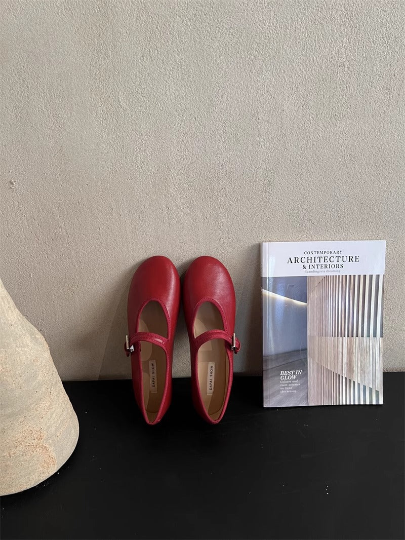 Damen Schuhe Mary Janes Glänzend Mit Verstellbarem Riemen