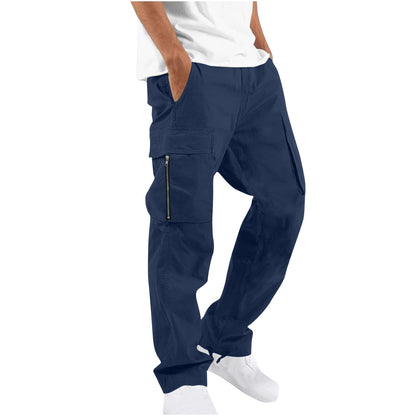Herren Cargo-Hose Bequem Multi-Taschen Trendig