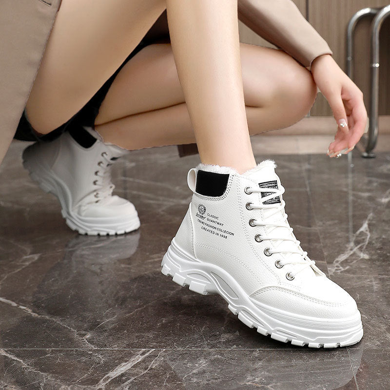 Damen Winterstiefel Warm Fleece Rutschfest Schnee Stiefel
