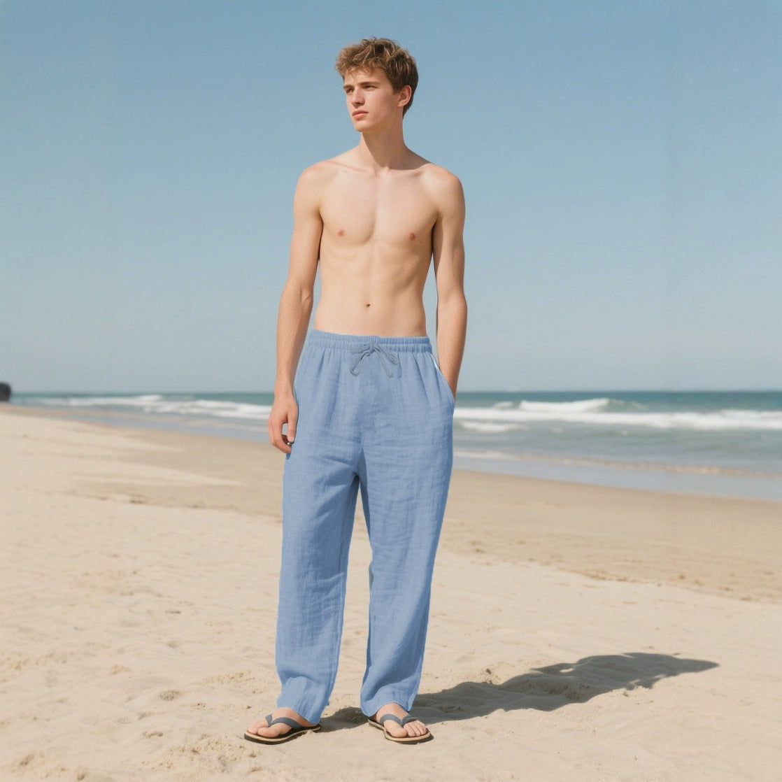 Bequeme Herrenhose Elastisch Mit Taschen Freizeit
