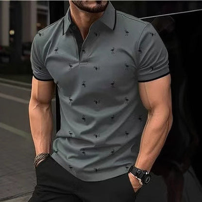 Herren Poloshirt Stilvoll Hochwertig Mustered - BerlinGlamour