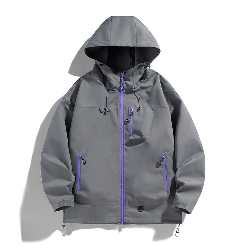 Herren Outdoorjacke Wasserabweisend Atmungsaktiv Funktionsjacke