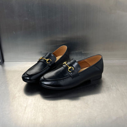 Damen Mokassins Bequem Elegant mit Schnalle