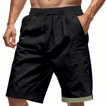 Herren Bermudashorts Bequem Elastisch Mit Kordelzug