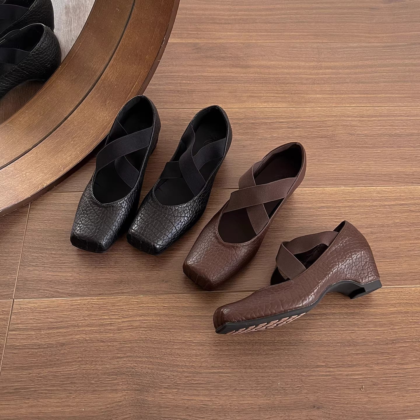 Damen Ballerinas Bequem Gepolstert Elastisch - BerlinGlamour