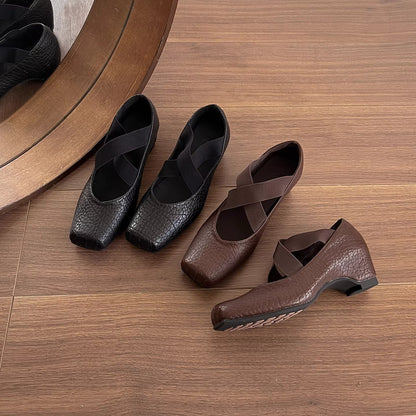 Damen Ballerinas Bequem Gepolstert Elastisch - BerlinGlamour