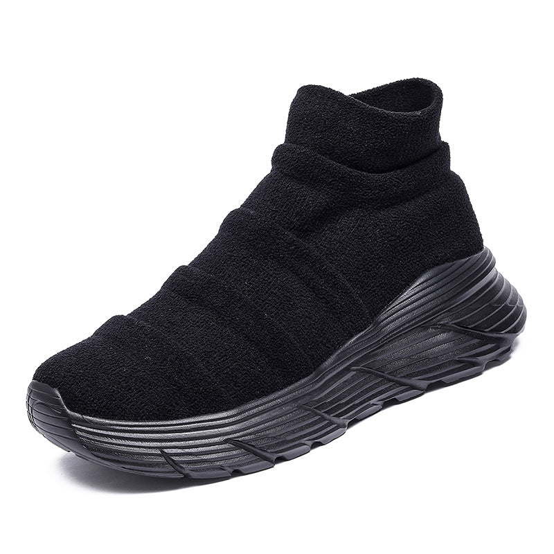 Damen Sneaker High-Top Elastisch Bequem Sportlich