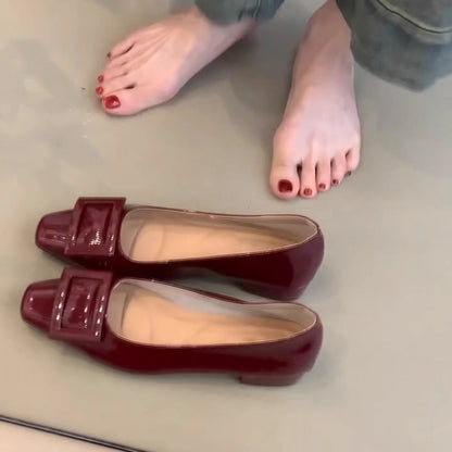 Damen Ballerinas Komfortabel Faltbar Modern