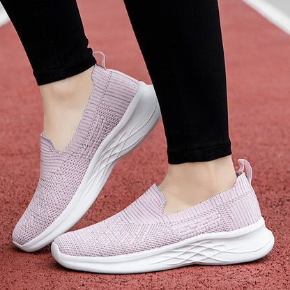 Damen Slip-On Schuhe Leicht Atmungsaktiv Freizeit
