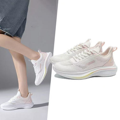 Damen Sport-Sneaker Laufschuhe Elastisch Bequem