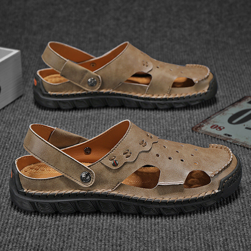 Damen Ledersandalen Sommerlich Offen atmungsaktiv
