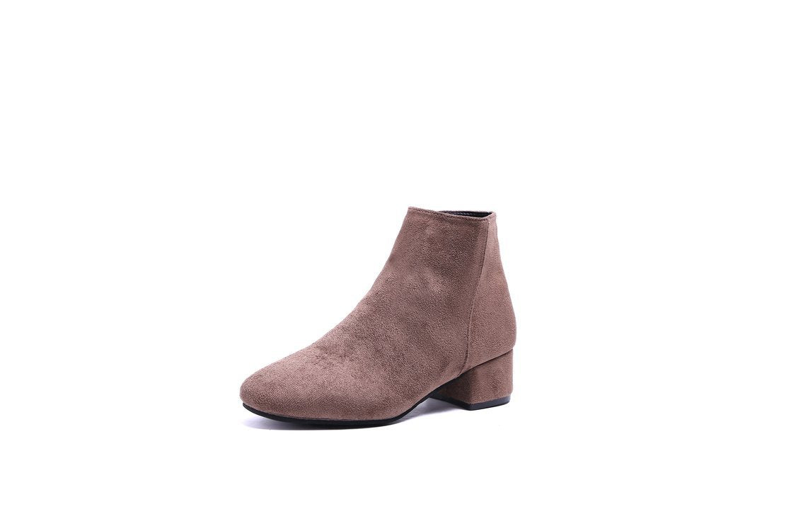 Damen Ankle Boots Komfortabel Modern Blockabsatz