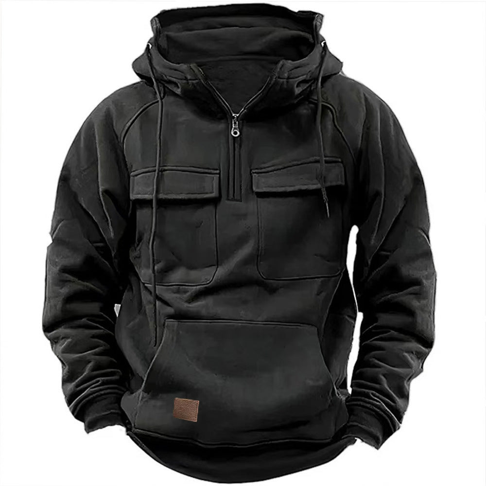 Herren Kapuzenpullover Sportlich mit Taschen Utility Style