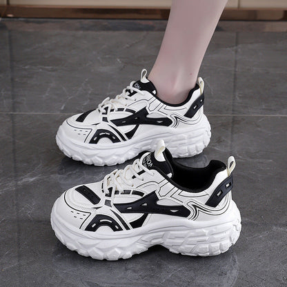 Damen Sneaker Sportlich Chunky Atmungsaktiv Modern