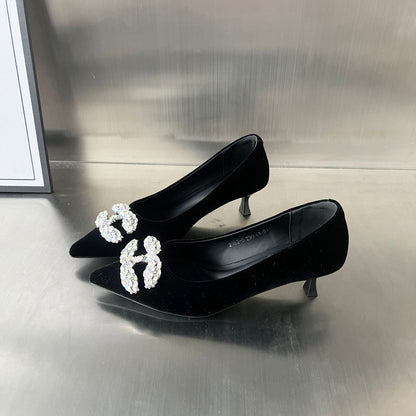 Damen Pumps Elegant Strass Schuhe High Heels - BerlinGlamour