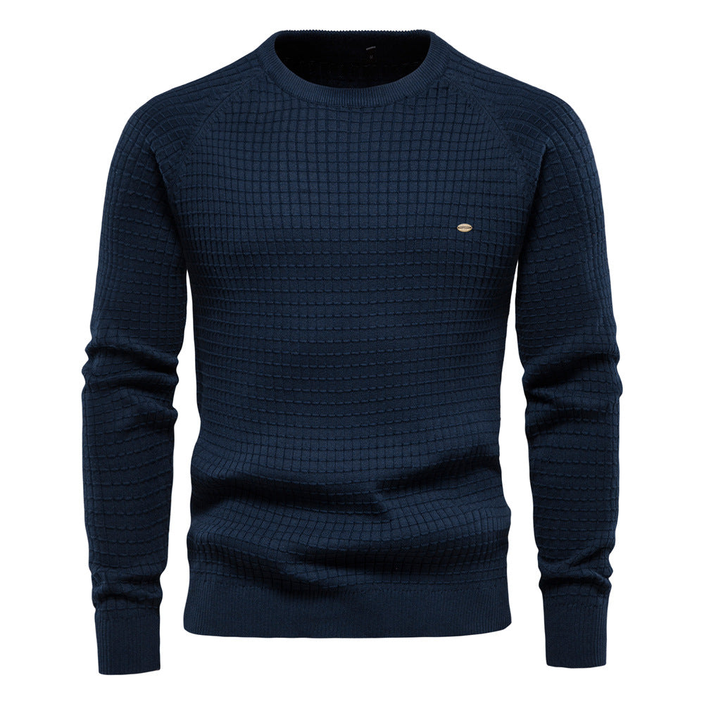 Herren Sweatshirt Rundhals Modern Strukturiert