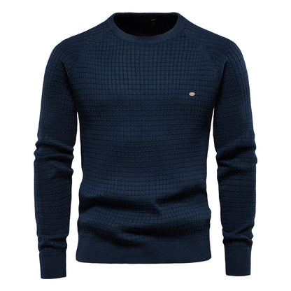 Herren Sweatshirt Rundhals Modern Strukturiert