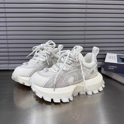 Damen Sneaker Sportlich Chunky Plattform Atmungsaktiv